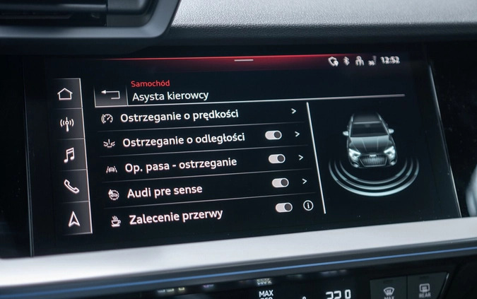 Audi A3 cena 148773 przebieg: 5, rok produkcji 2024 z Śrem małe 379